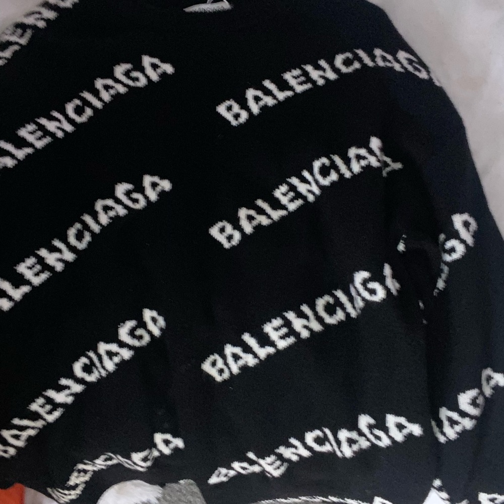 Balenciaga Black and White Logo Shirt